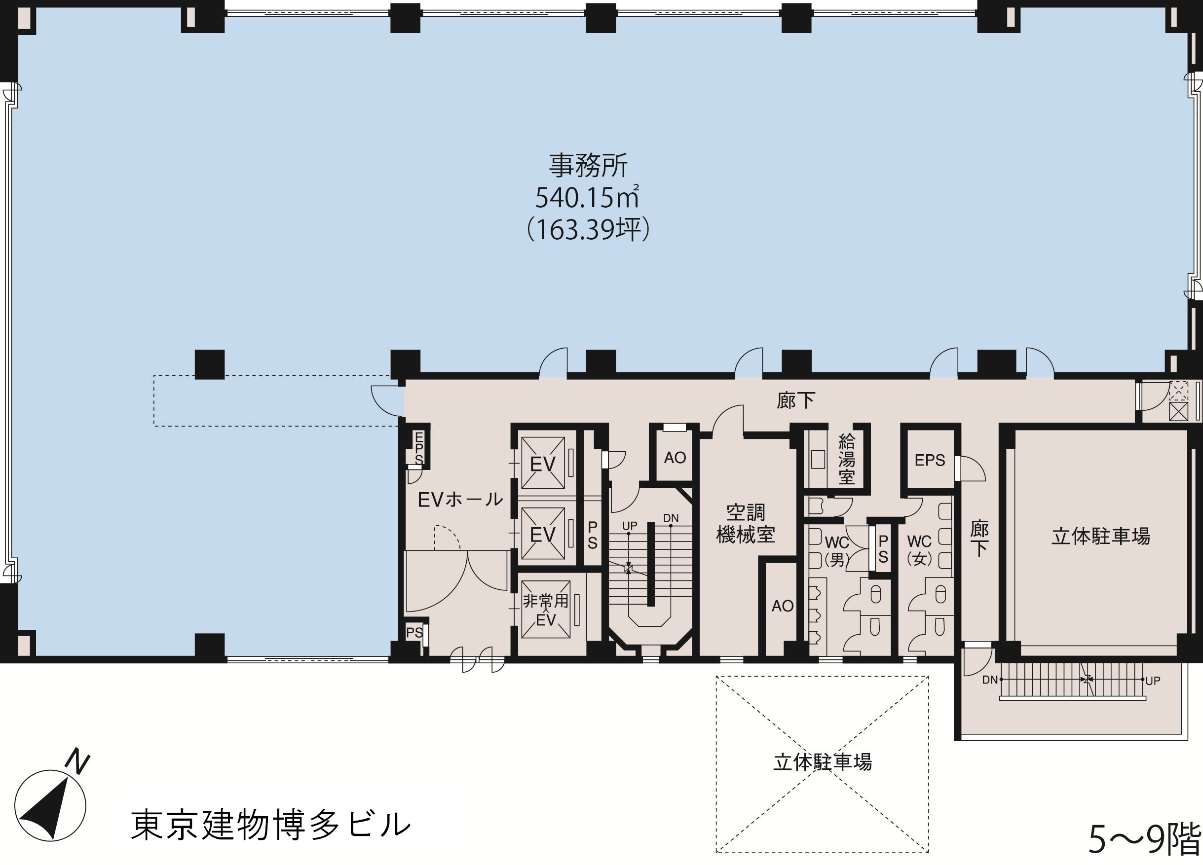 基準階（東京建物博多ビル5～9階階）